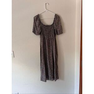Wild Fable micro floral puff-sleeve midi dress size XXL Girls